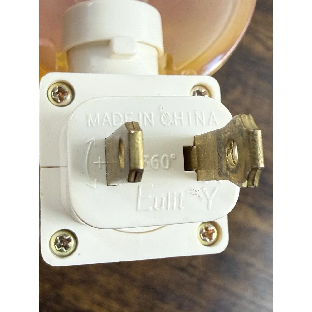 Vintage Chick Night Light Plug In Bird Lamp Red Vest Nursery‎ Kids 120V UL